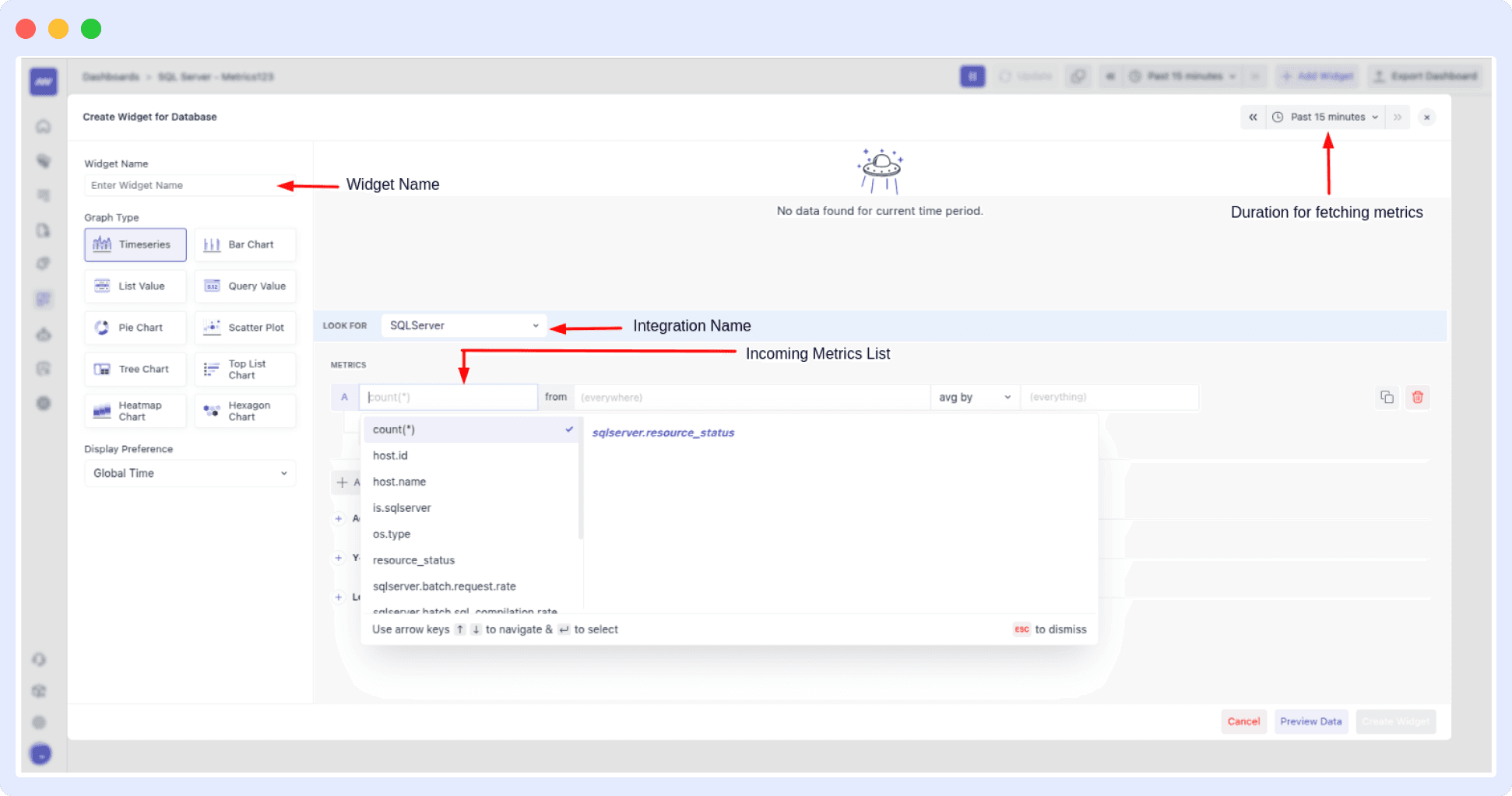 Create Widget Configuration Screen