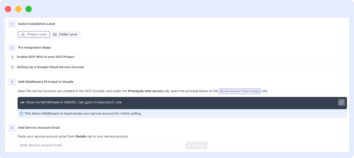 Middleware Principal