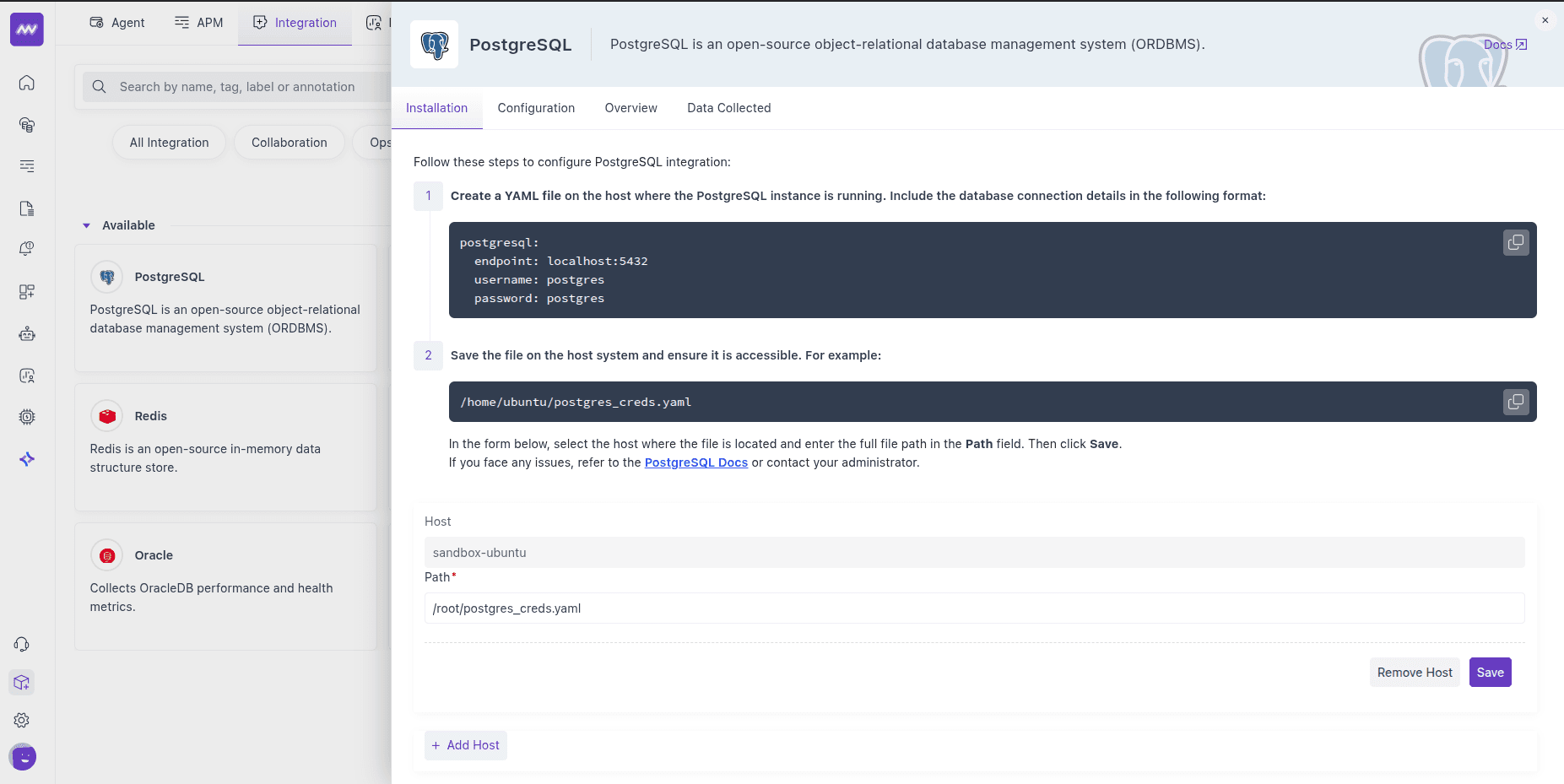 Postgres Host