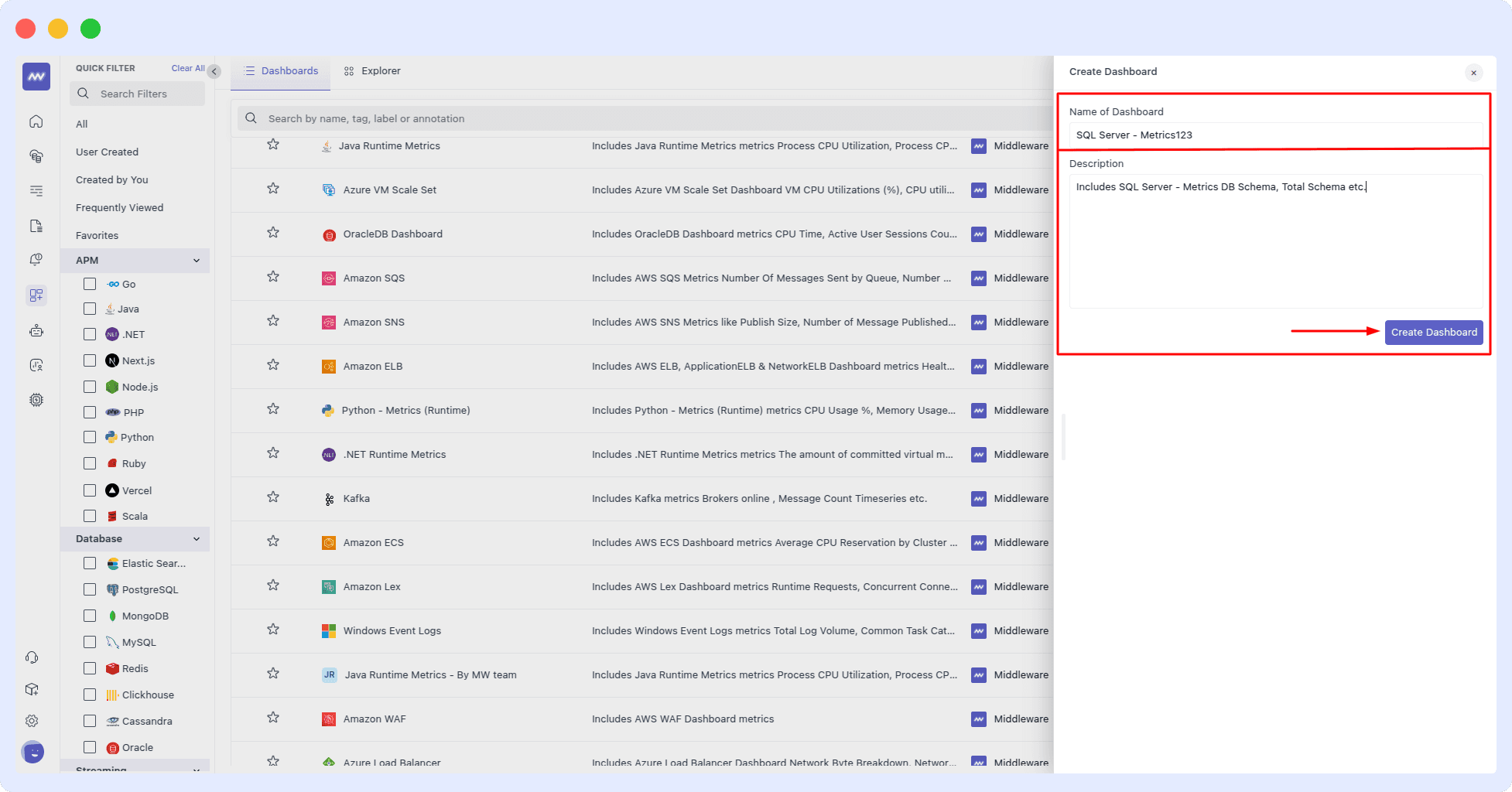 Create Widget Profile Screen