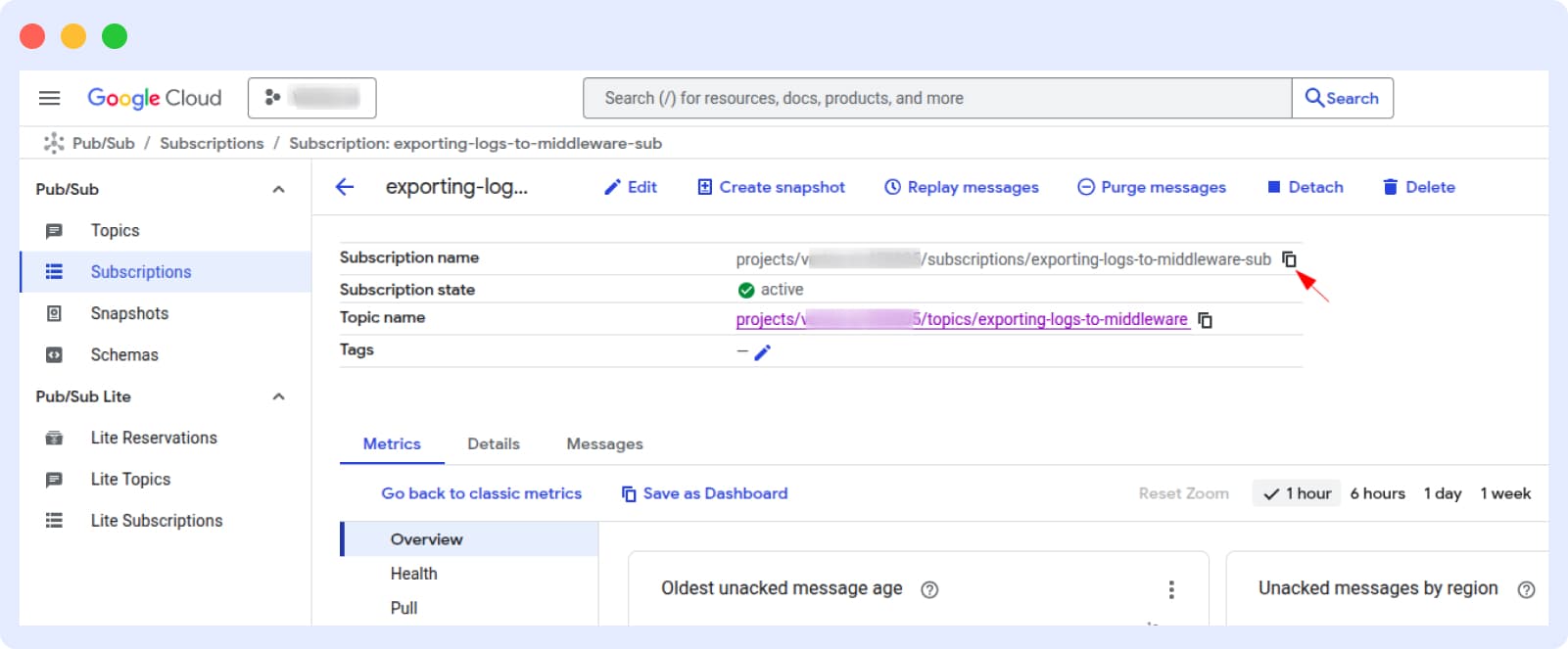 GCP Subscription