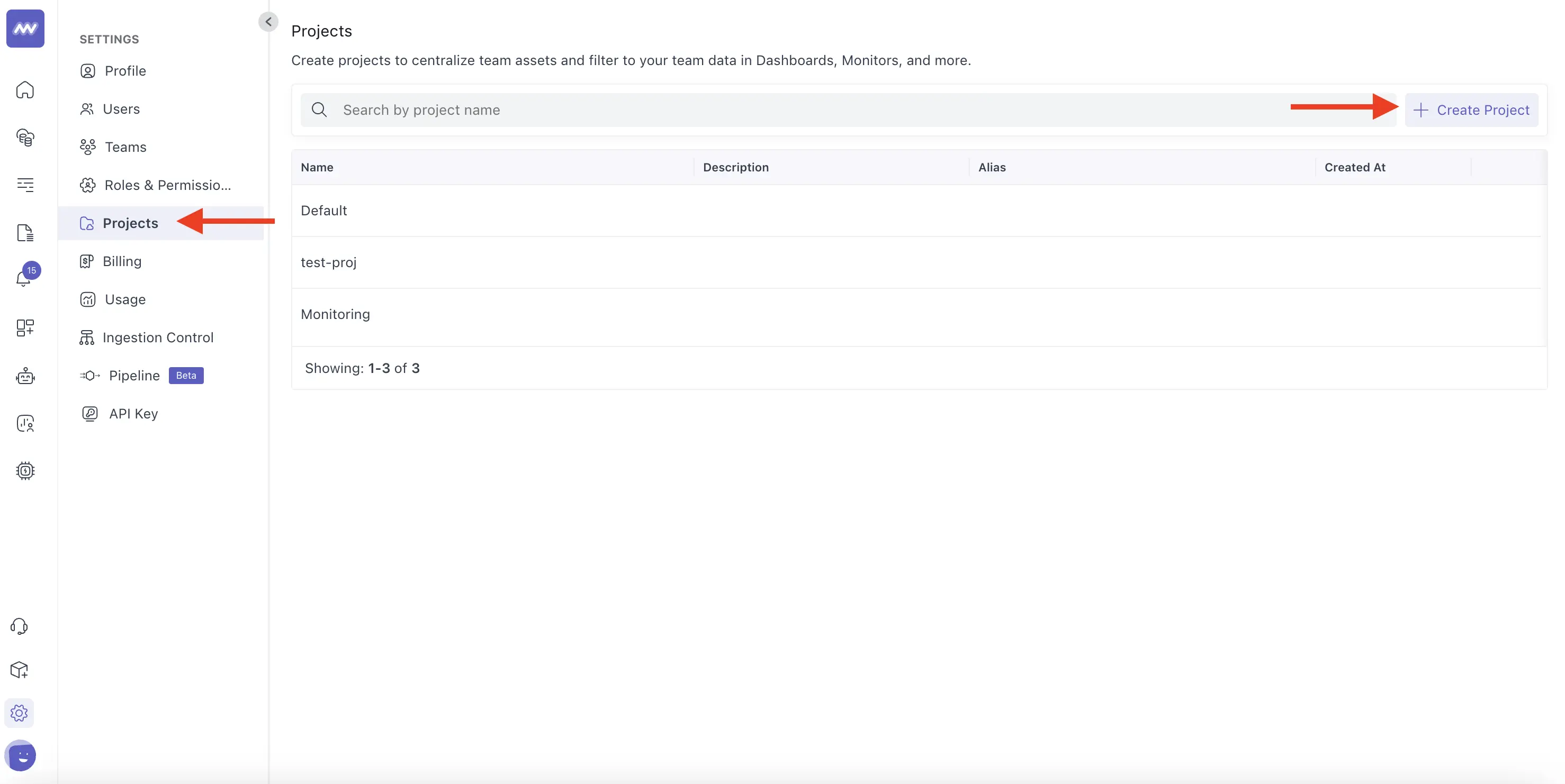 Middleware project creation