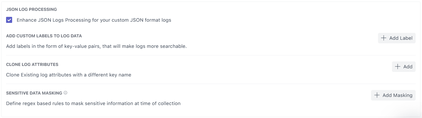 JSON Log Processing