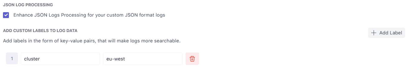 JSON Log Processing