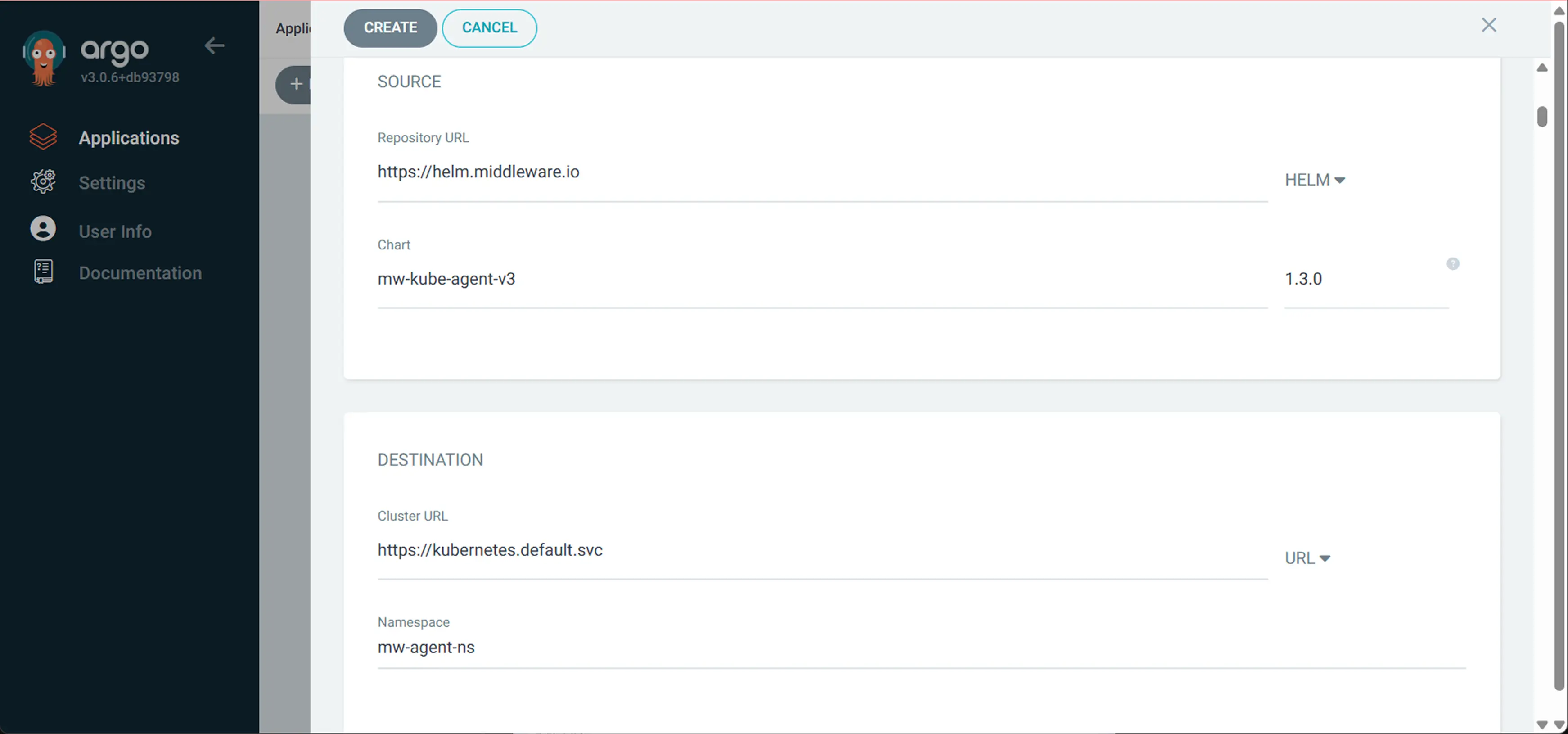 Kubernetes Agent Config Argo CD