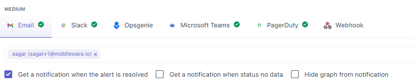 Alerts Create