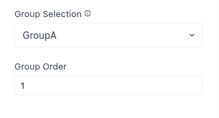 Group By configuration to aggregate data by specific fields in a widget.