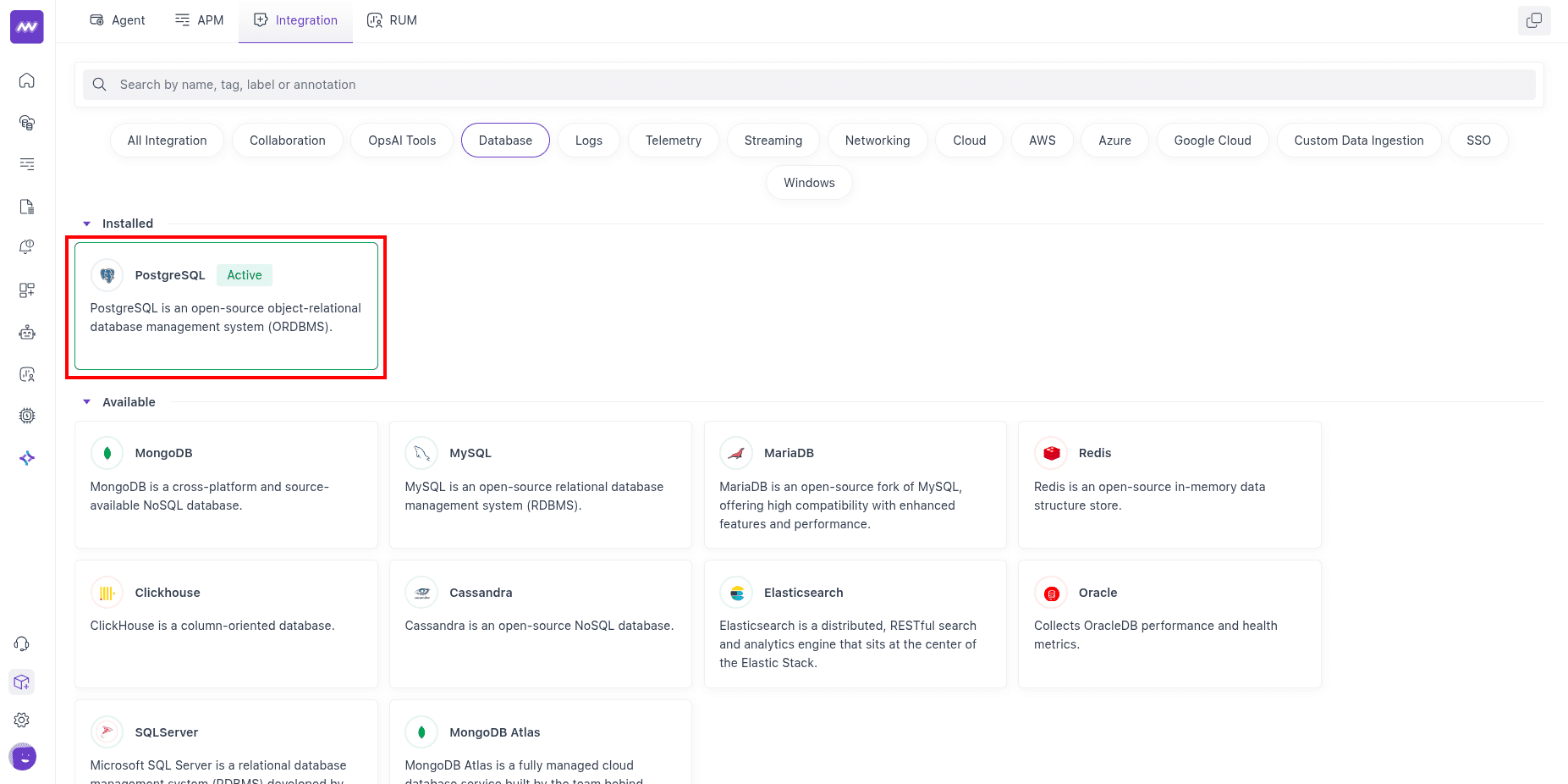 GCP Cloud SQL for PostgreSQL Monitoring with Middleware
