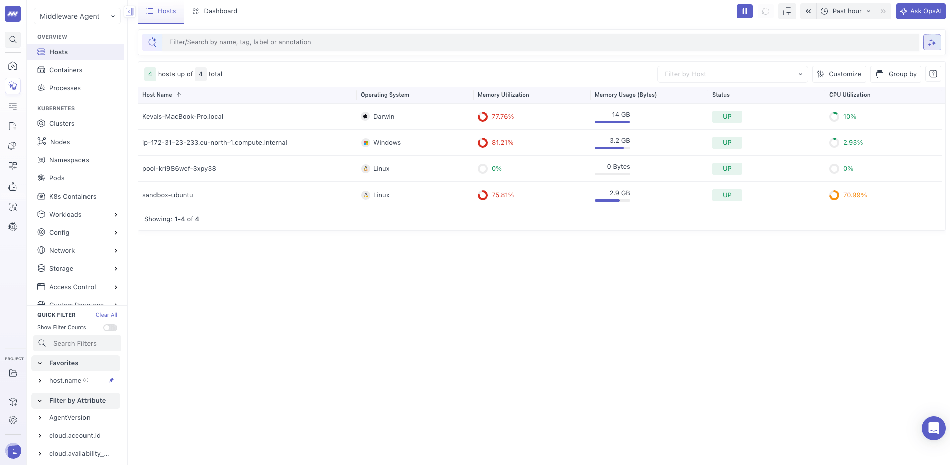 Host Infra Monitoring