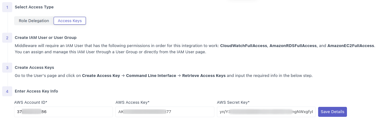 Access Keys Method