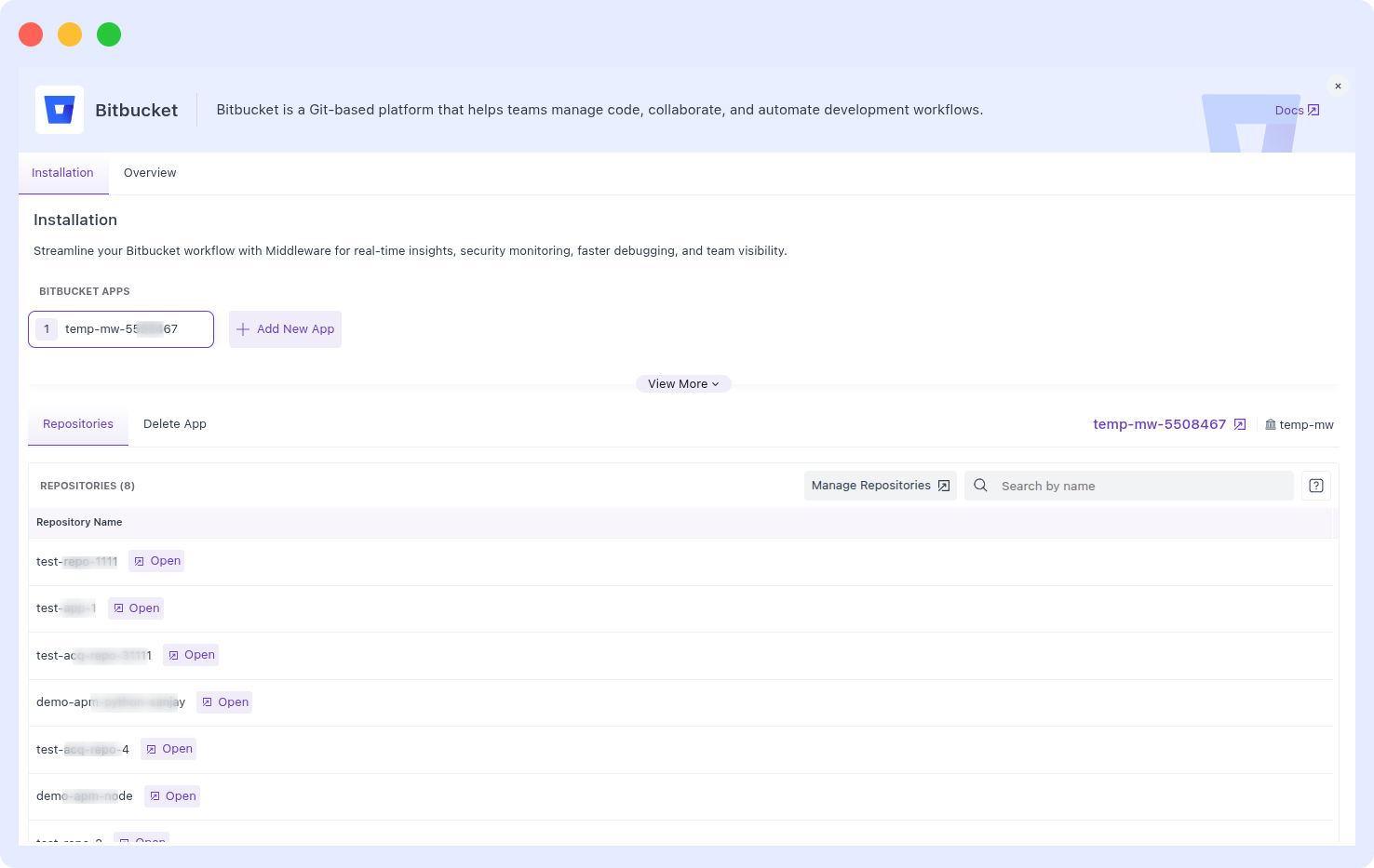Bitbucket Integration