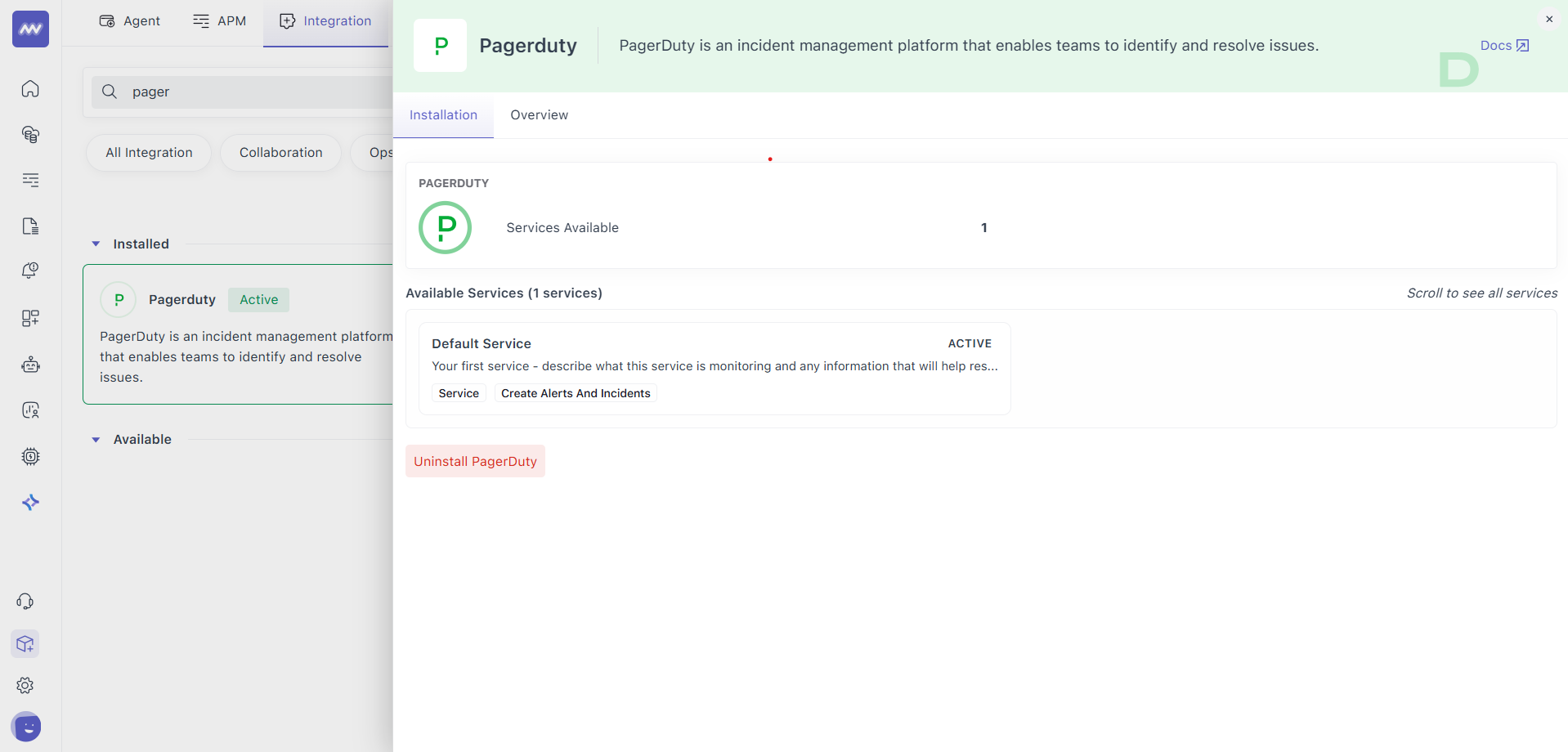 Pagerduty Integration